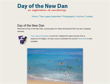 Tablet Screenshot of dayofthenewdan.com